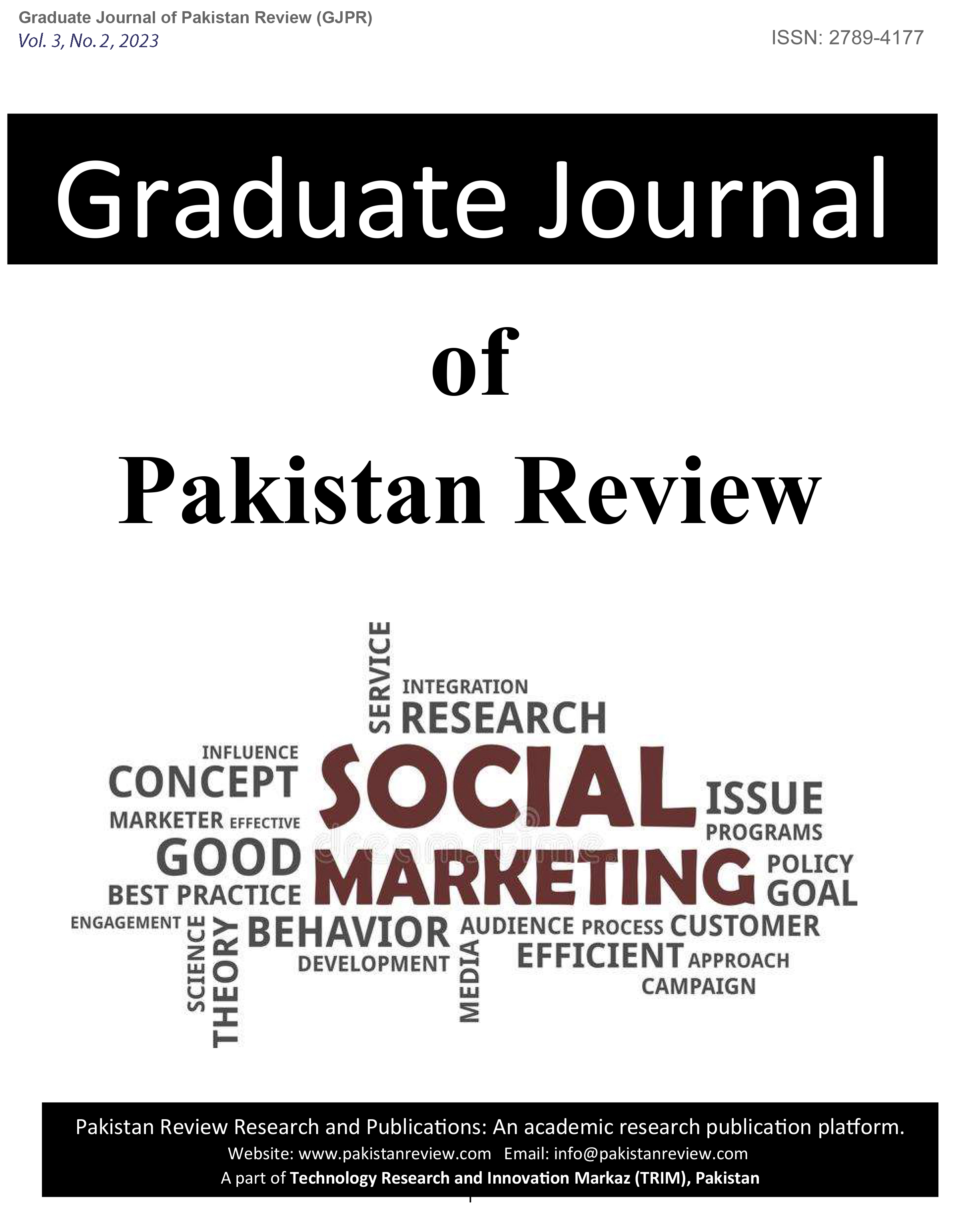 					View Vol. 3 No. 2 (2023): Graduate Journal of Pakistan Review (GJPR)
				